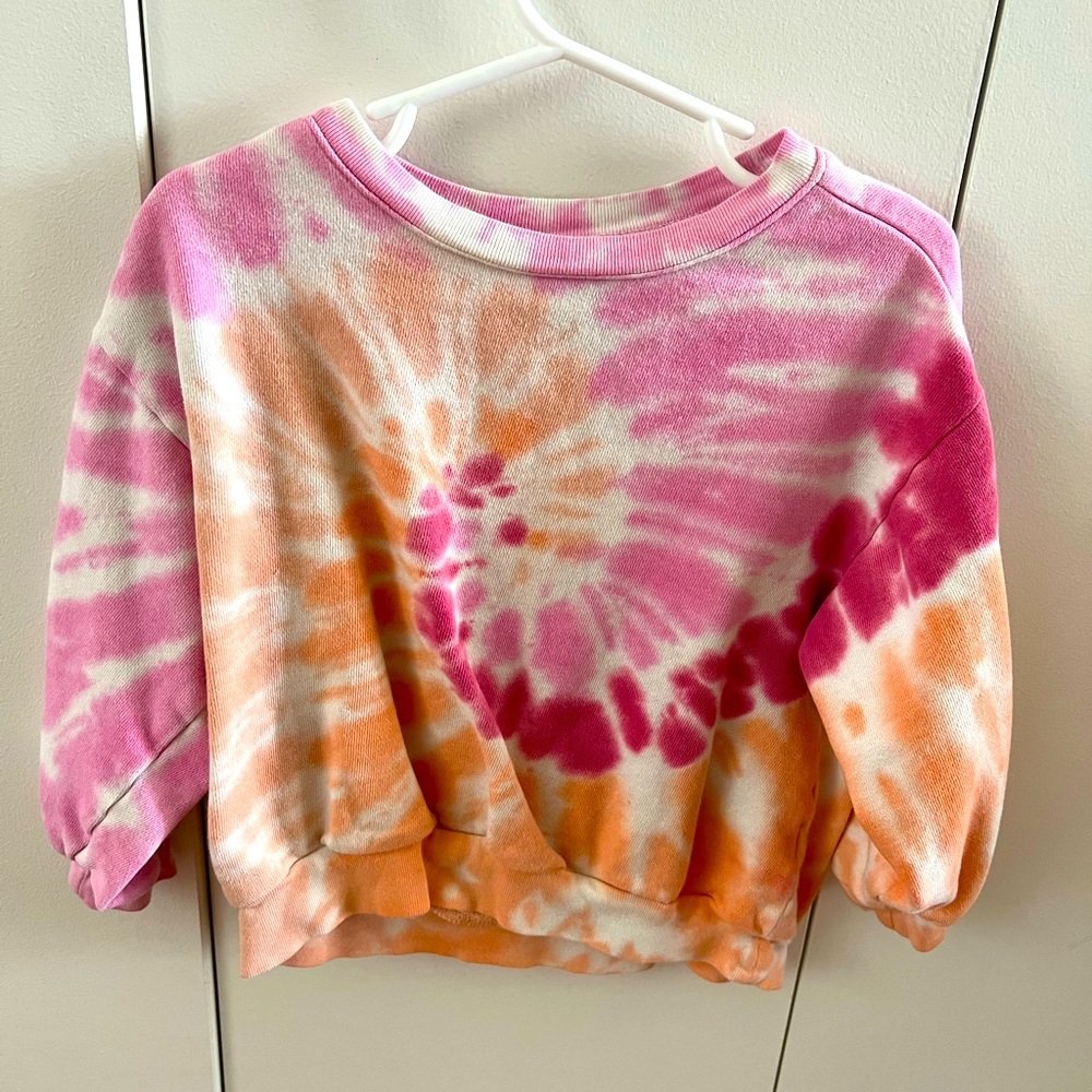 Tie Dyed little girl sweatshirt.